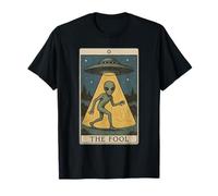 Witchy The Fool Funny Tarot Alien Paganismo místico Camiseta