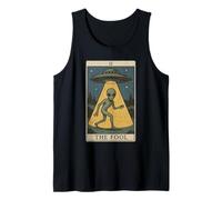 Witchy The Fool Funny Tarot Alien Paganismo místico Camiseta sin Mangas