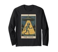 Witchy The Fool Funny Tarot Alien Paganismo místico Manga Larga