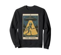 Witchy The Fool Funny Tarot Alien Paganismo místico Sudadera