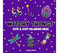 Witchy Things: Cute & easy coloring book