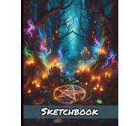 Witchy Wicca Enchanted Forest Pentagram Personal Artist Book Sketchbook: Drawing Notebook for Sketching Doodle Book | Kids Teens Adults Appropriate