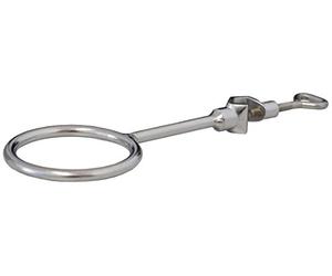 witeg 7 400 928 trípode anillo con manguito, acero, cristal transparente