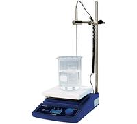 witeg Agitador magnético MSH Juego de 20d Digital 180 x 180 mm 380 °C, con sonda y soporte, para mezclar, remover simultáneos y calentar