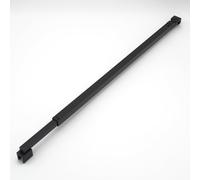 WITEN&NOCK Barra estabilizadora con articulación giratoria de 180°, barra estabilizadora giratoria extensible 625 - 950 mm, de acero inoxidable negro mate, para grosor de cristal 6/8/10 mm