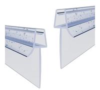 WITEN&NOCK Junta de ducha 2 x 60 cm, labio extralargo 23 mm, repuesto 5-6 mm, accesorio bañera, estanqueidad, junta recta
