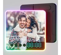 witfox Imanes Personalizados Nevera con Música con Luces, Reloj y Spotify - Reproduce Canciones Desde Portada de Álbum Magnética - Regalo Original para Cumpleaños, Navidad, San Valentín