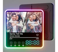 witfox Imanes Personalizados Nevera con Música con Luces, Reloj y Spotify - Reproduce Canciones Desde Portada de Álbum Magnética - Regalo Original para San Valentín, Cumpleaños, Navidad