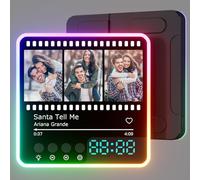 witfox Imanes Personalizados Nevera con Música con Luces, Reloj y Spotify - Reproduce Canciones Desde Portada de Álbum Magnética - Regalo Original para Cumpleaños, San Valentín, Navidad