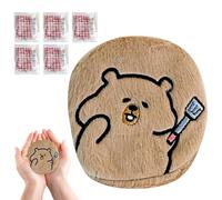 With 5 Replaceable Core Self-Heating Pack - Reusable Hand Warmerss, Capybara Design Portable Hand Warmer, For Stocking Stuffers Camping Winter Outdoor Cold Weather Men Women Christmas