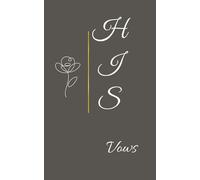 With All My Heart: Wedding Vow Book: Floral Keepsake Booklet Set for Bride and Groom