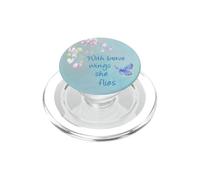 with Brave Wings She Flies Cell Phone Button Pop out Holder PopSockets PopGrip para MagSafe