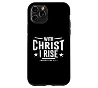 with Christ I Rise Verso de la Biblia Filipenses 4:13 Cristiano Carcasa para iPhone 11 Pro