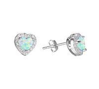 with Diamond Fine Opal Girls Heart Jewelry Tassel Clip on Earrings for Women