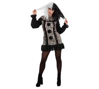 with Dress & Neck Ruffle Women's Costumes NUEVO