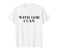 with God I Can Shirt, Christian Shirt, Jesus Faith Easter Camiseta