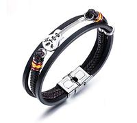 with Guitar Clasp Men's Leather Bracelet Multilayer Bracelets Ggb100-1a9
