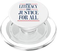 with Literacy and Justice For All Read Banned Books Activist PopSockets PopGrip para MagSafe