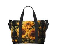 with The Yellow Sunflower - Bolsa de viaje impermeable para gimnasio, deportes, vacaciones