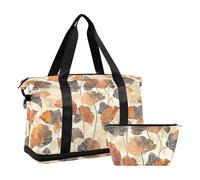 Withered Gingko Leaves - Bolsas de viaje para fines de semana/noche, bolsa de entrenamiento deportivo con correa ajustable para entrenamiento, multifuncional, Hojas de gingko marchitas, 1 size