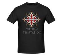 Within Shirt Temptation Camiseta de Cuello de Cuello Corto de Manga Regular para Hombres, Camiseta de algodón clásica