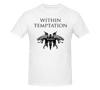 Within Shirt Temptation Camiseta de Cuello de Cuello Corto de Manga Regular para Hombres, Camiseta de algodón clásica