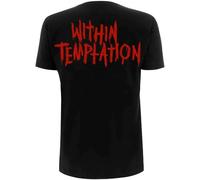 Within Temptation T Shirt Purge Outline Rojo Face Nuevo Oficial De Las Mujeres Size S