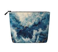 Within The Tides - Bolsa de maquillaje con estampado para mujer, gran capacidad, bolsa de maquillaje de viaje con cremallera