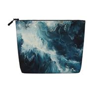 Within The Tides - Bolsa de maquillaje impermeable para mujer, con cremallera, bolsa de aseo de viaje