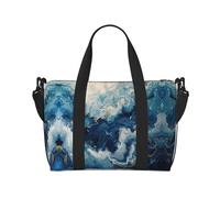 Within The Tides - Bolsa de transporte versátil de viaje para gimnasio, ideal para negocios, deportes, estancias de fin de semana, color negro, talla única, Black, Talla única