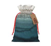 Within The Tides Holiday Gift Bags,Bolsas de regalo de Navidad reutilizables,Enfoque artístico para regalar