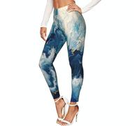 Within The Tides - Leggings elásticos con estampado para mujer, longitud completa, para yoga y descanso, Negro, M