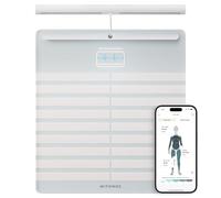 Withings Body Scan, BIA Segmentaria, ECG, Wifi & Bluetooth, Blanco | ECG de 6 canales con detección de FA, análisis segmentario, edad vascular, Wifi & Bluetooth, iOS & Google Health