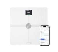 Withings Body Smart, Báscula Corporal, Wifi & Bluetooth, BIA, Blanco | Validada clínicamente, precisión de 50 g, composición corporal, 8 usuarios, Wifi & Bluetooth, iOS & Google Health