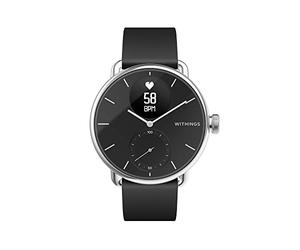 Withings Scanwatch: reloj inteligente deportivo híbrido con ECG, frecuencia cardíaca, SPO2 y rastreador del sueño, podómetro, reloj inteligente con cargador