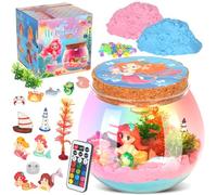 Withosent DIY Sirena Luz Nocturna Infantil, Lampara Niña Manualidades Niños con Control Remoto, Luminoso Kit Manualidades para Niños de 3 4 5 6 7 8 Años