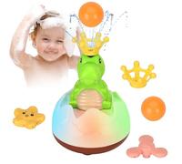 Withosent Juguetes Baño Bebe, Dinosaurio LED Juguetes Bañera Niños, Inducción Automático Aspersor Regadera Baño, Recargable Juguete Bañera Niños y Niñas para 1-6 Año