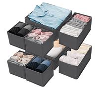 Withosent Organizador Armario Ropa, 8pcs Cajas Organizador Cajones Tela, Lavable Cestas Organizadoras Almacenamiento Plegable, Organizador Ropa Interior para Camisetas Calcetines Sujetadore