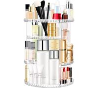 Withosent Organizador de Maquillaje Giratorio de 360° - Organizador de Belleza Ajustable de Cristal - Compartimento de Almacenamiento para cosméticos y perfumes