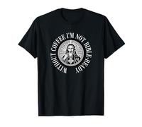 Without Coffee I'm Not Bible-Ready Café Iglesia con Texto en alemán Camiseta