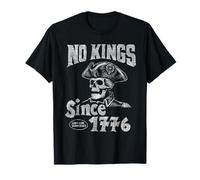 Without Kings Since 1776 EE.UU. Patriota Democracia 4 de Julio US Camiseta