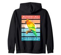 Without My Sun Parakeet Life Would Be Incomplete Sudadera con Capucha
