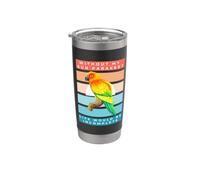 Without My Sun Parakeet Life Would Be Incomplete Vaso térmico de acero inoxidable de doble pared