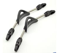 Withtalentto 2 correas de aleta de resorte, construcción de acero inoxidable, diseño antideslizante para Cressi, correas de aleta antideslizantes para Cressi (M negro)