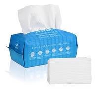 WITHU Toallas desechables para la cara, ultra suaves, gruesas, desmaquillantes higiénicos, toallitas de limpieza facial, paño seco y servilletas, multiuso/diario