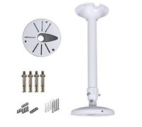 WiTi Base 6 Pulgadas Extensible Soporte Montaje Poste para Cámaras IP Circuito Cerrado Televisión,40CM-60CM Poste Montaje Ajustable para el Sistema Cámaras Vigilancia Seguridad,Metal Sólido