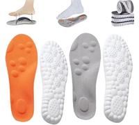 WitmAn Plantillas ortopédicas revolucionarias, Plantillas ultracómodas, Plantillas ortopédicas con Espuma viscoelástica 4D precisas, Transpirables y con absorción de Impactos (2PCS-D,39-40)