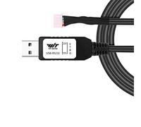 WITMOTION Cable convertidor USB a RS232 UART con chip CH340, terminado por conector hembra de 4 vías, adaptador en serie (1 m / 3,28 pies, negro), Windows 10, 8, 7, Linux MAC OS