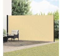 WITREE Toldo Lateral retráctil Toldos Exterior terraza Protege la Privacidad, Protector Solar a Prueba de Viento, para Balcón, Jardin, Terraza-Arena-220 x 300 cm