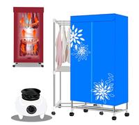Witriolik Secadora de Ropa Portatil, 1.5m Secadora de Aire calient Secadora Doméstica Pequeña Impermeable con Temporizador Gran Capacidad Ecadora Compacta Ajustable para Apartamento